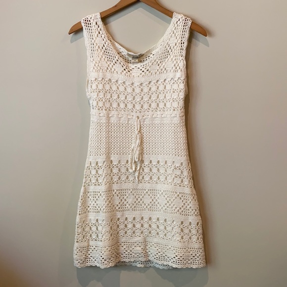 NWT Forever 21 brand cream crochet style dress - Picture 1 of 6